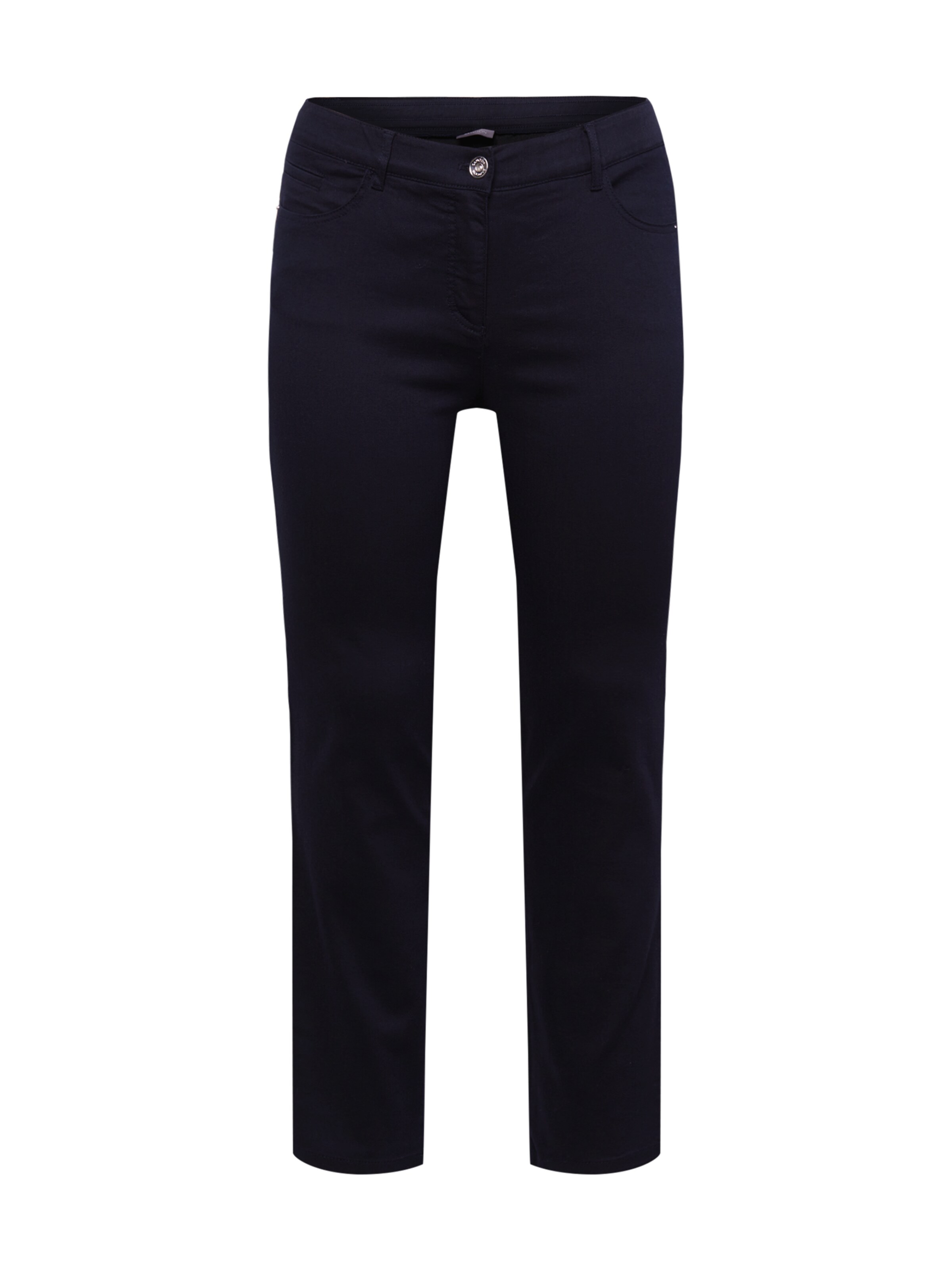 Coupe slim Pantalon 'Betty' SAMOON en bleu : devant