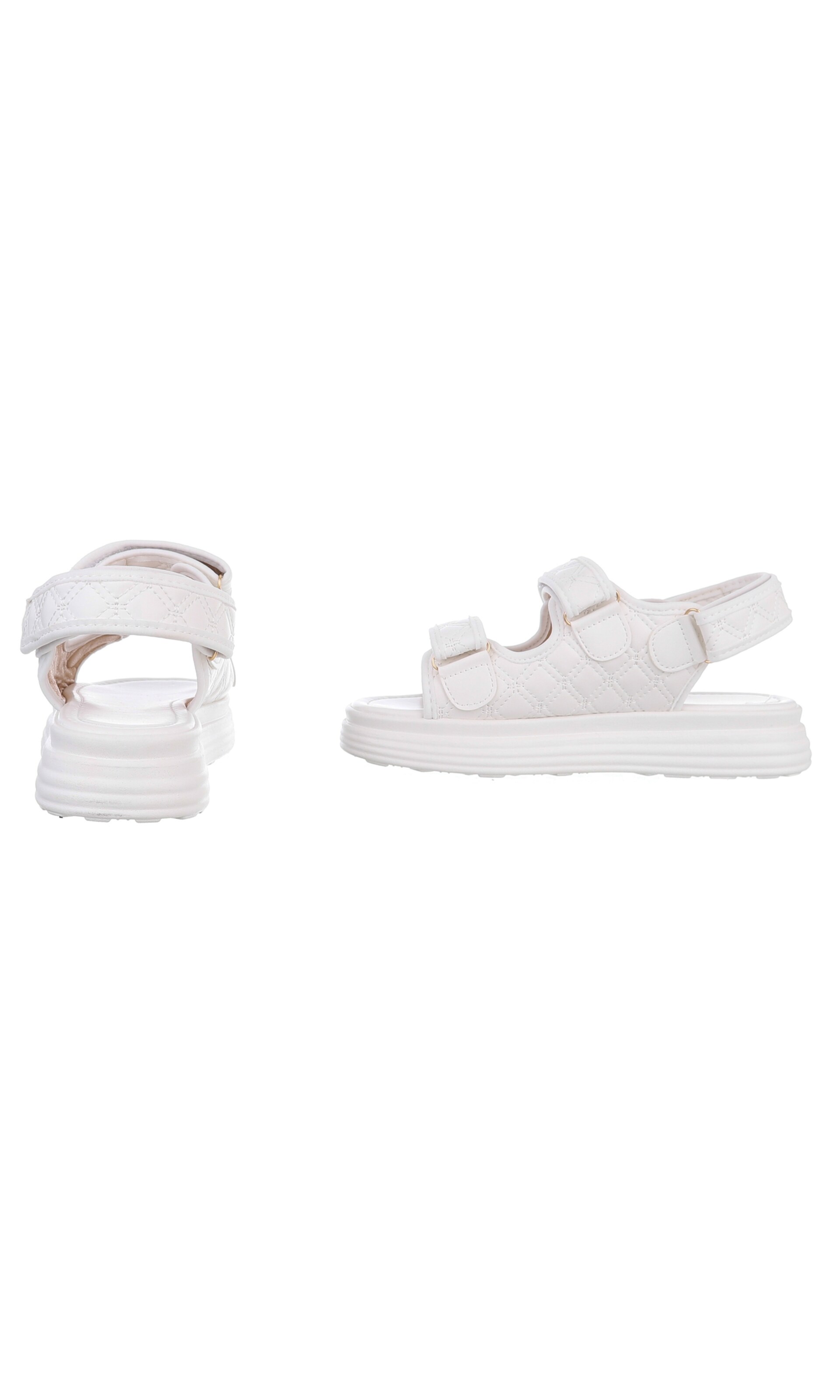 Ital-Design Strap Sandals in White