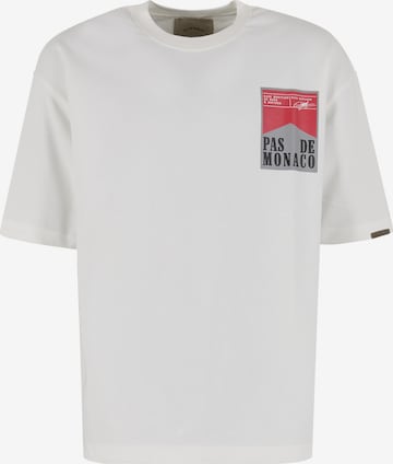 T-Shirt 'Wrapper' Pas De Monaco en blanc : devant