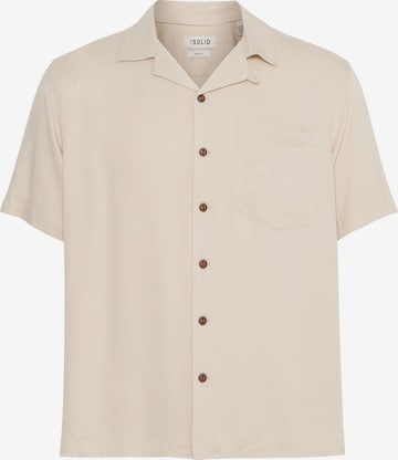 !Solid Kurzarmhemd ' SDPABLO ' in Beige: Vorderseite