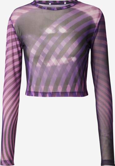 ABOUT YOU x Chiara Biasi T-shirt 'Orelia' en gris / violet, Vue avec produit