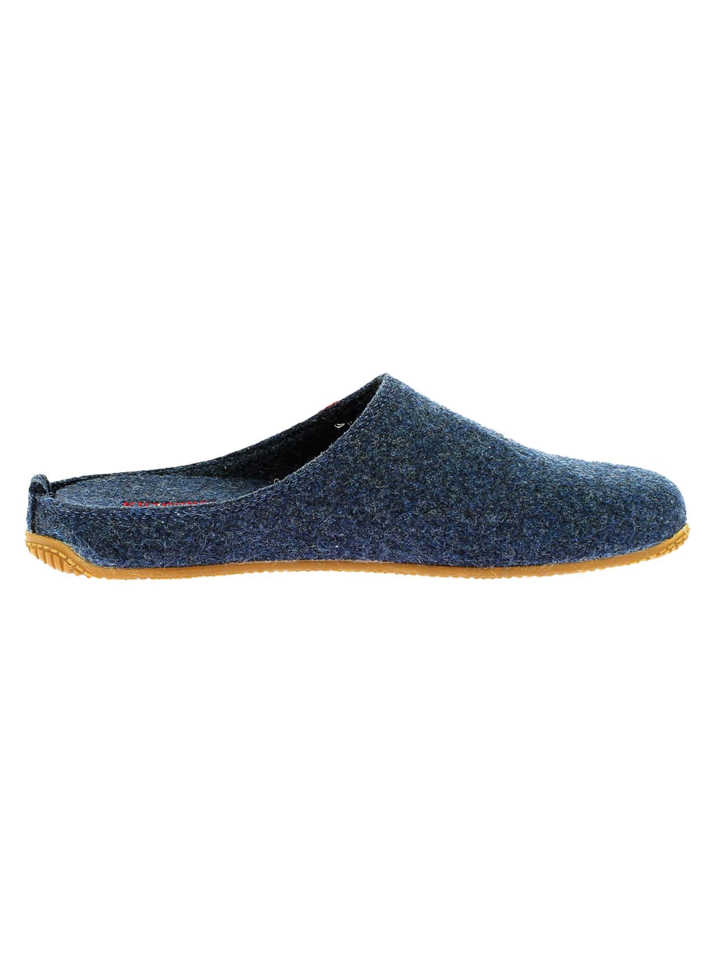 Living Kitzbühel Slipper 'Filz - Schweizer Kreuz' in Blue