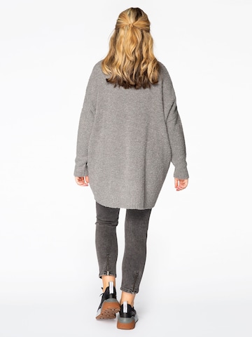 Yoek Sweater 'Teddy' in Grey