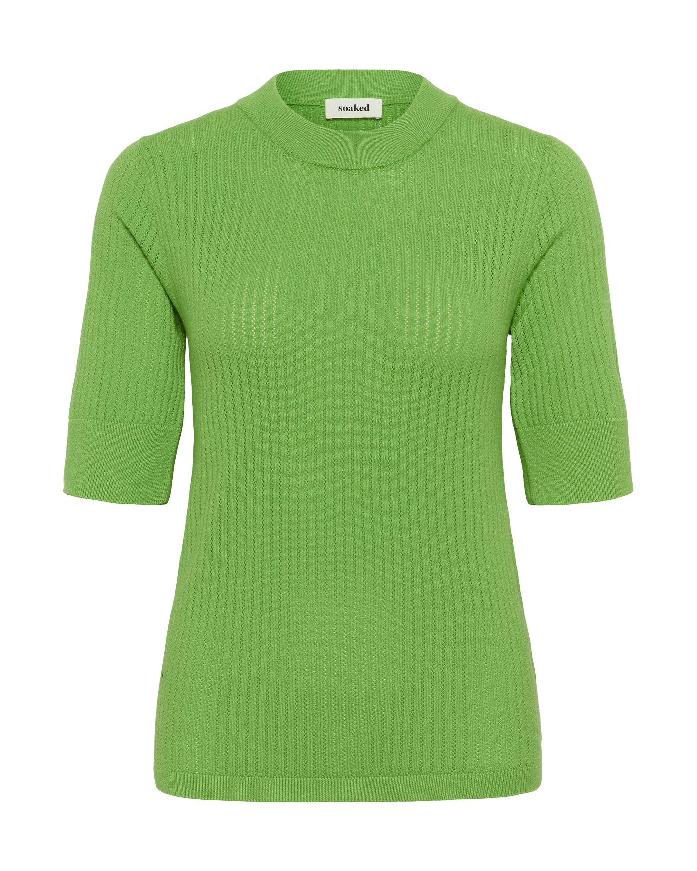 SOAKED IN LUXURY Sweater 'Spina' in Green: front