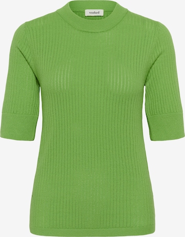 Pull-over 'Spina' SOAKED IN LUXURY en vert : devant