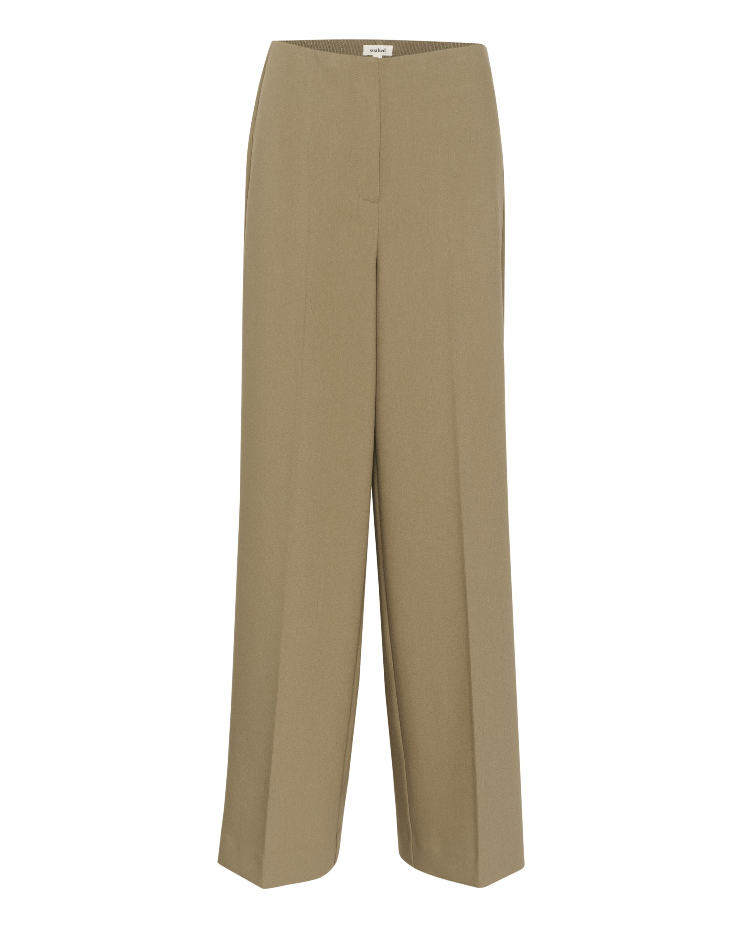 Wide Leg Pantalon 'Corinne' SOAKED IN LUXURY en vert : devant