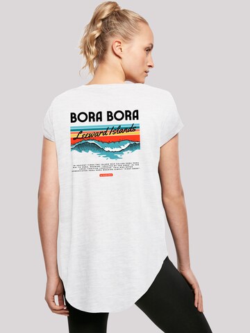 F4NT4STIC Shirt 'Bora Bora Leewards Island' in Wit: voorkant