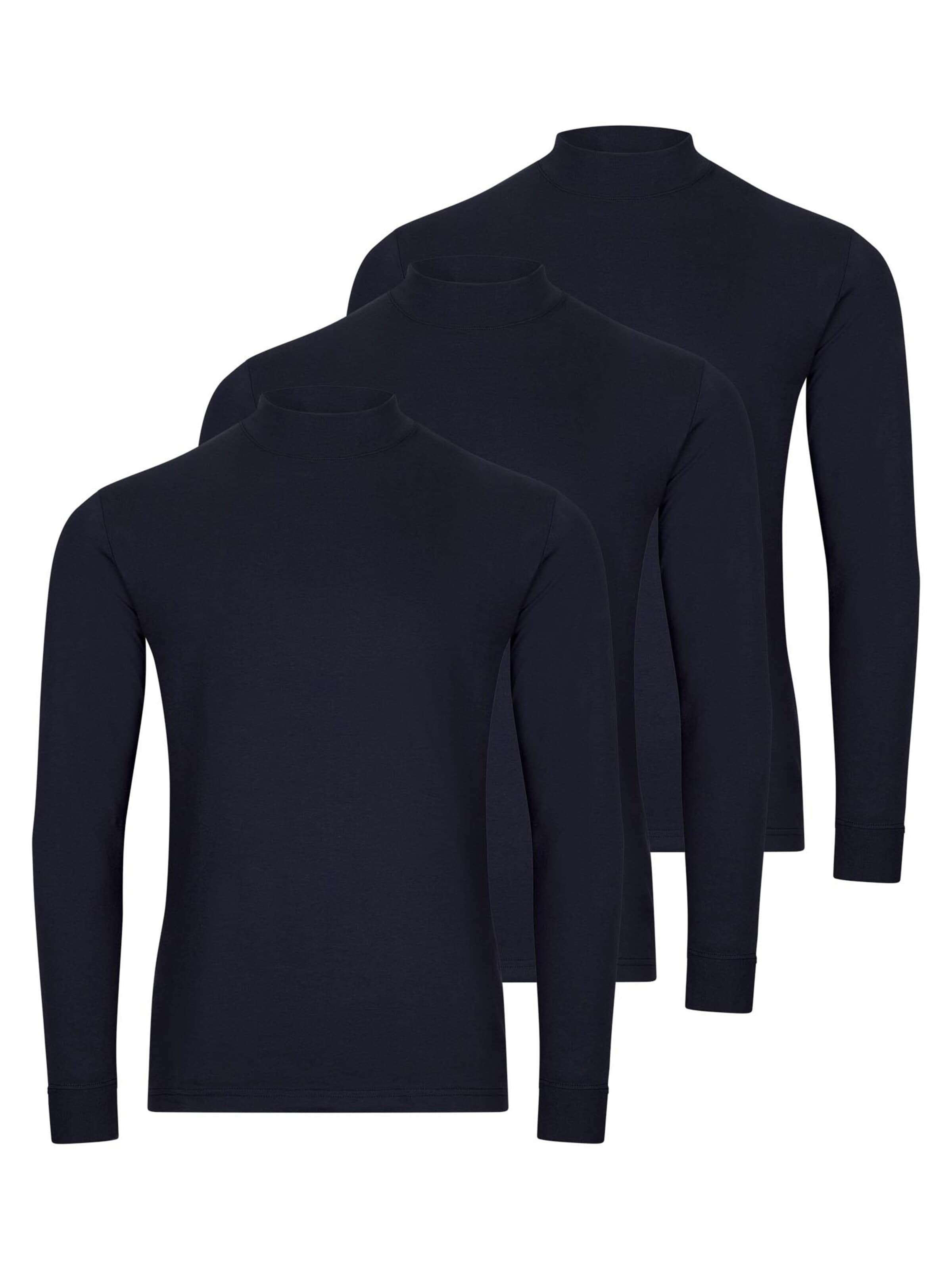 Ragman Shirt 'Basic' in Blauw: voorkant