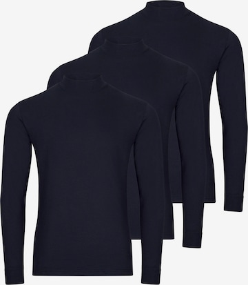 Ragman Shirt 'Basic' in Blauw: voorkant