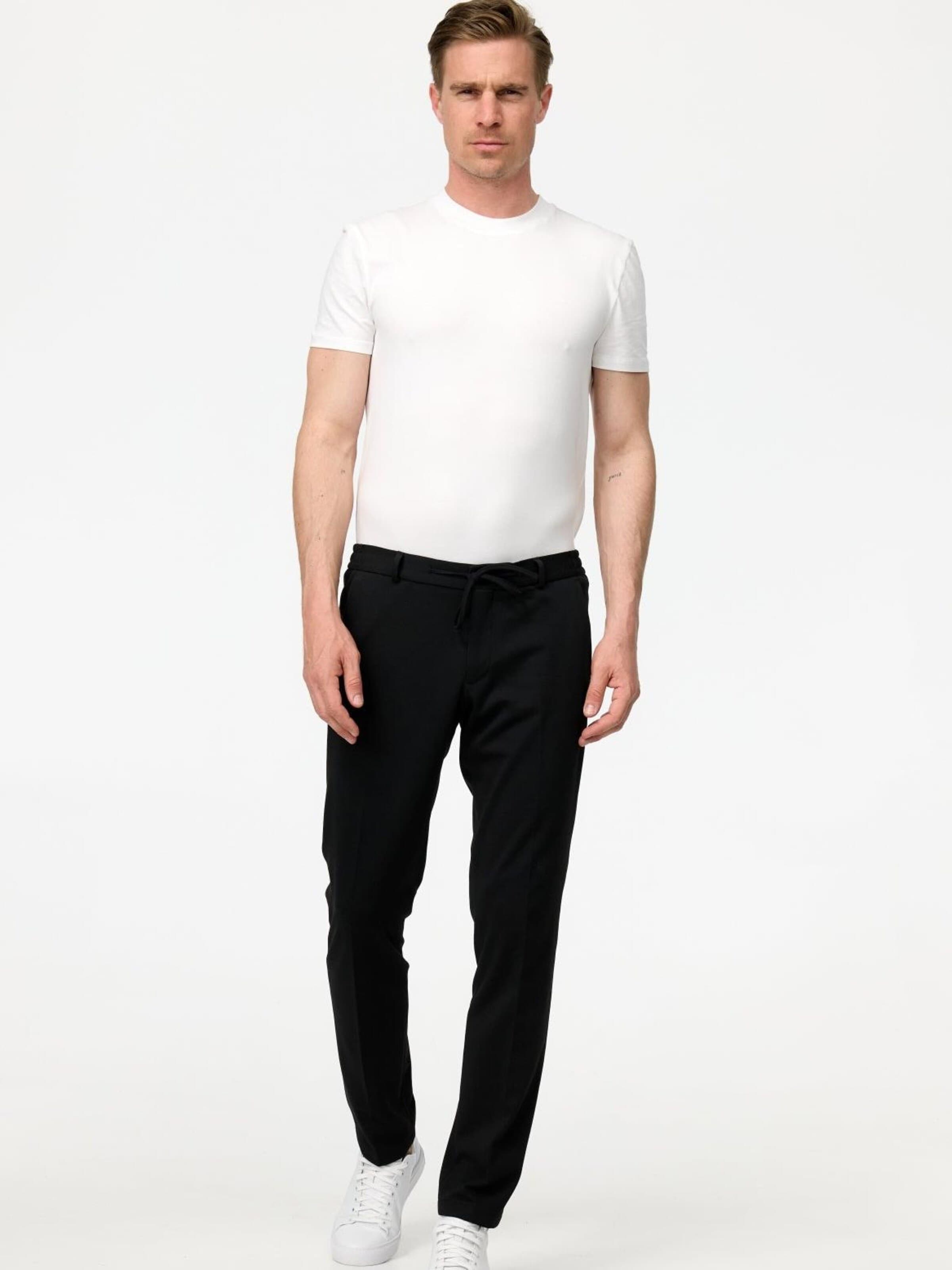 Zuitable Slim fit Pants 'DiSpartaflex SE' in Black: front