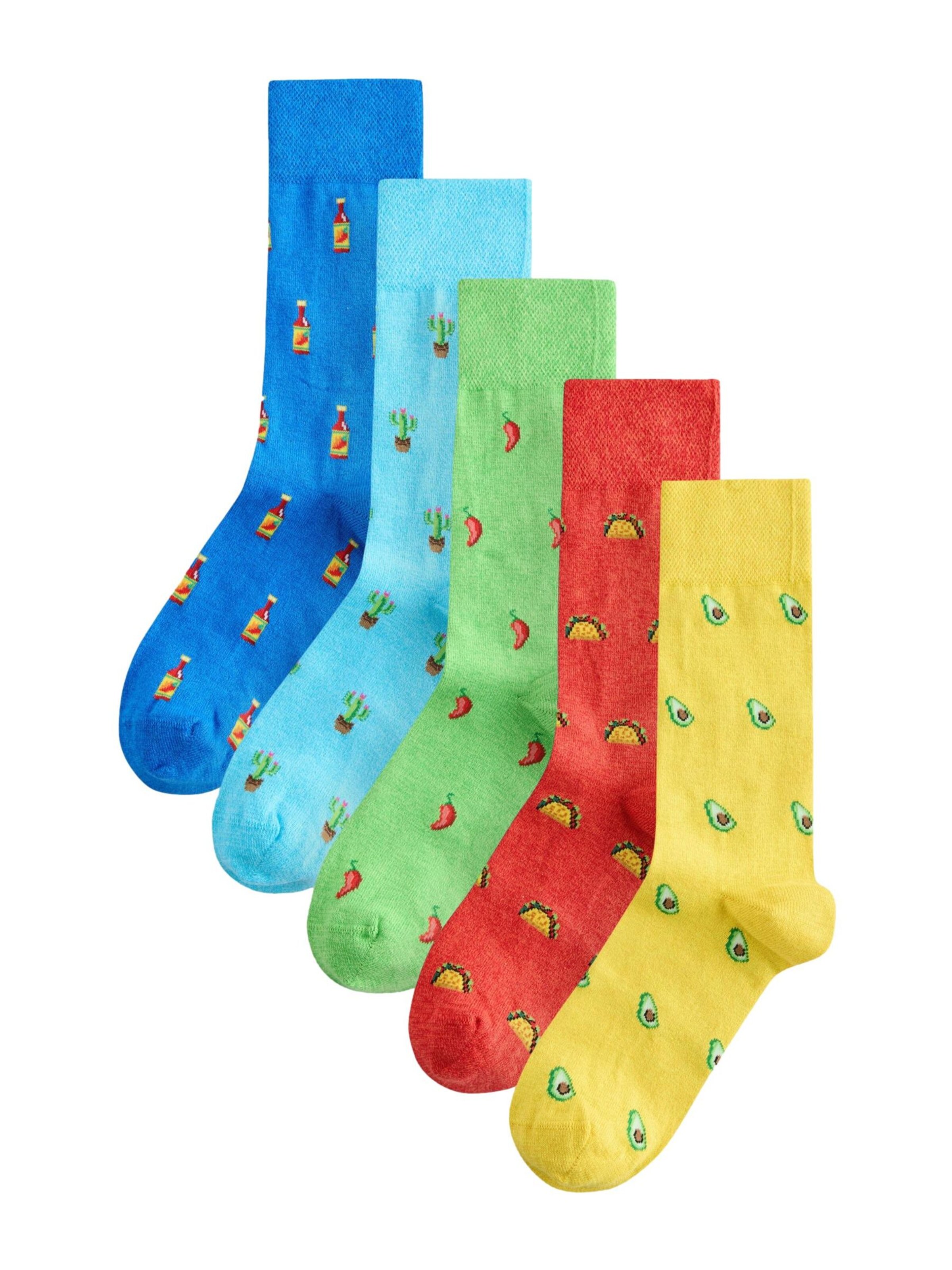 Next Socken in Blau: Vorderseite