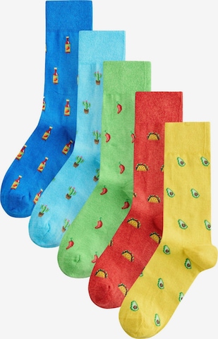 Next Socken in Blau: Vorderseite