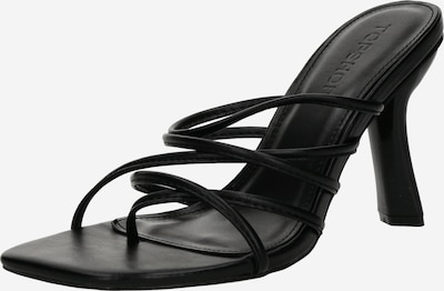 Šlepetės per pirštą 'Foxy' iš TOPSHOP, spalva – juoda, Prekių apžvalga