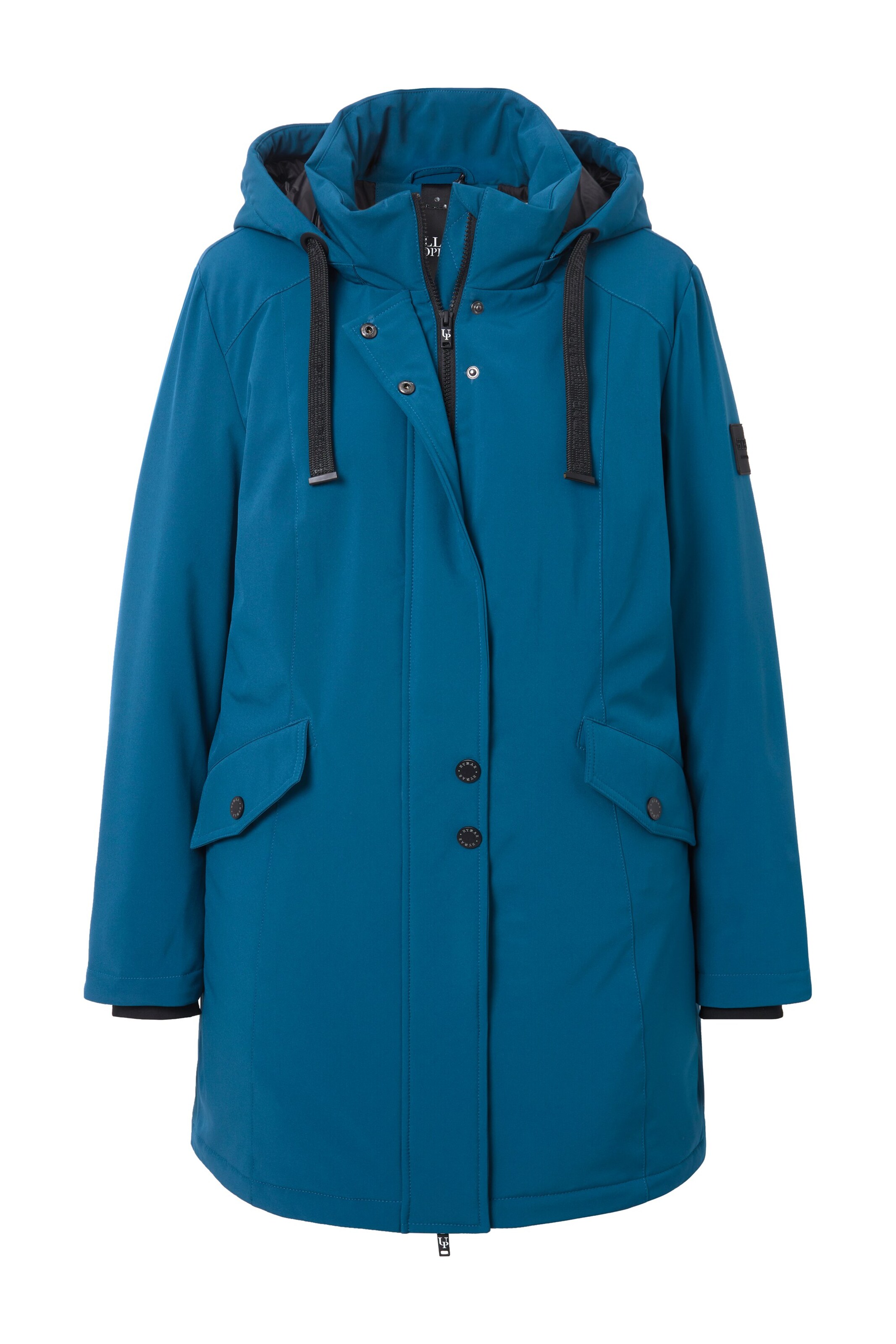 Ulla Popken Outdoor jacket in Blue: front