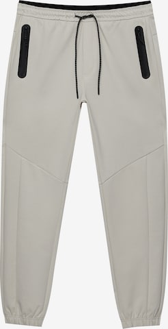 Pull&Bear Tapered Bukser i beige: forside