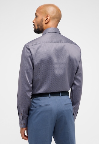 ETERNA Comfort fit Button Up Shirt in Blue