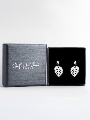 Sofia Milani Ohrringe 'Leaf'‌‌‌‌‌‌ in Silber