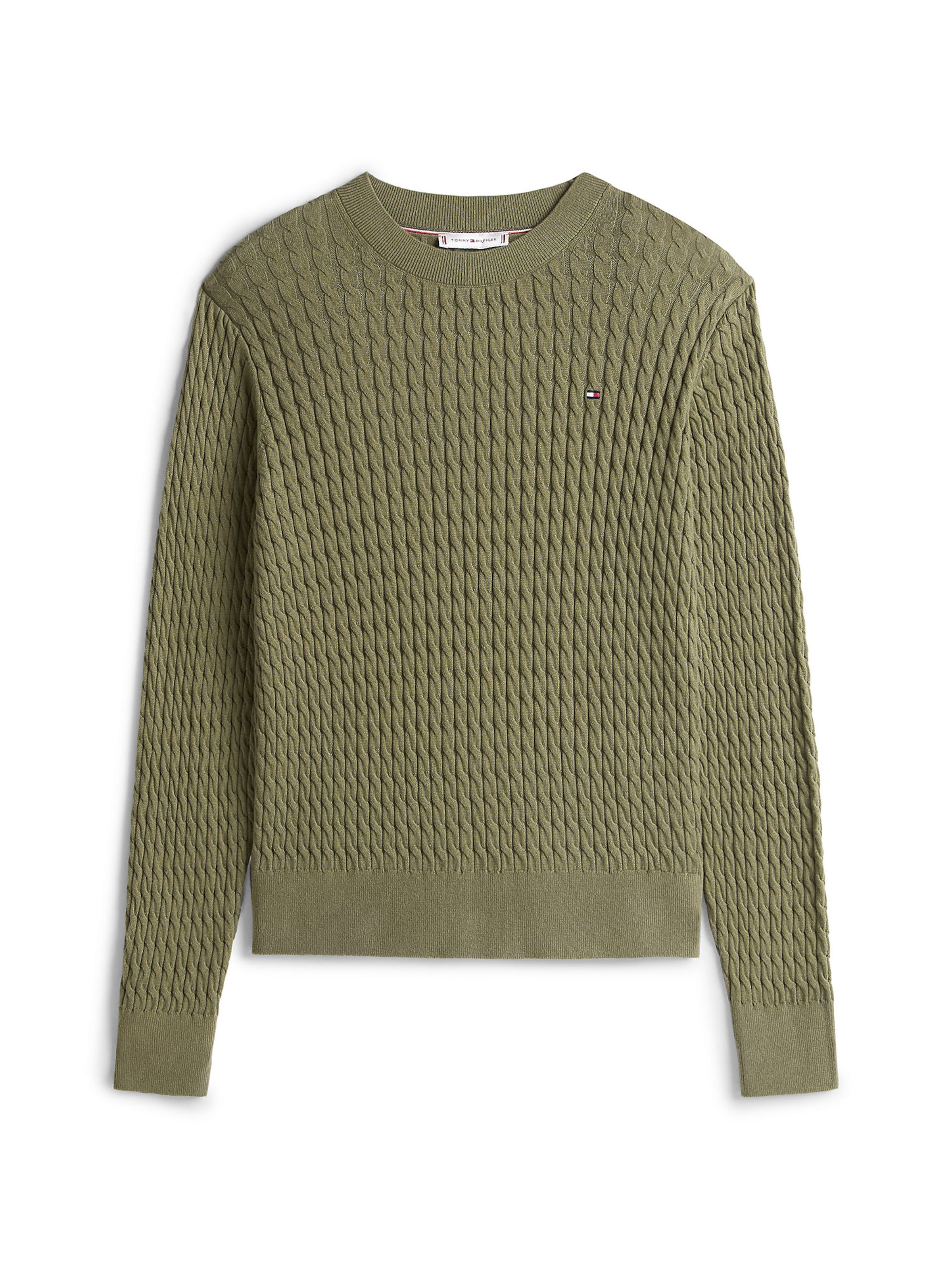 TOMMY HILFIGER Trui in Groen: voorkant