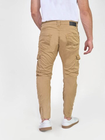 Effilé Pantalon cargo Le Temps Des Cerises en beige