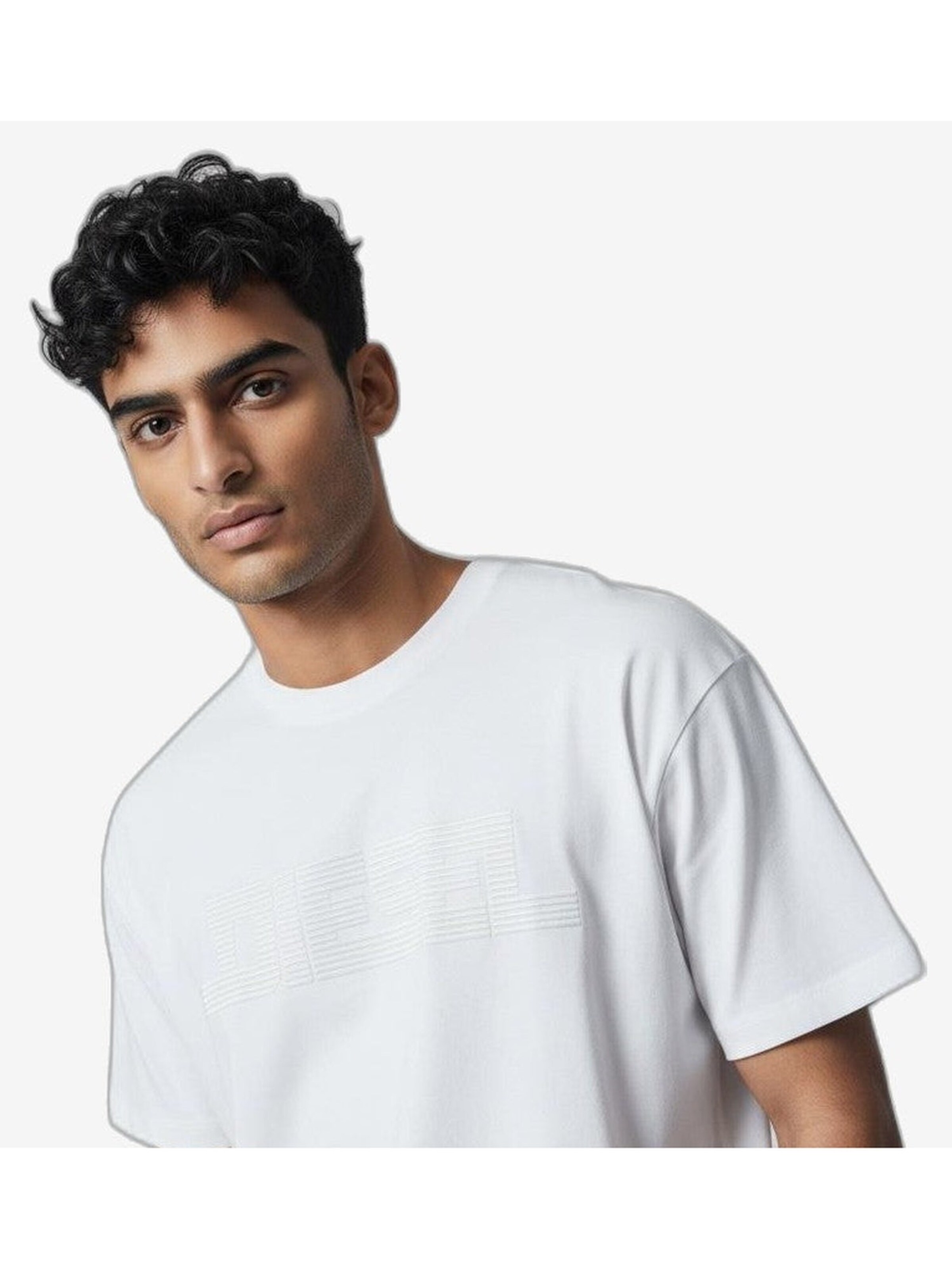 DIESEL T-Shirt en blanc, Vue avec produit