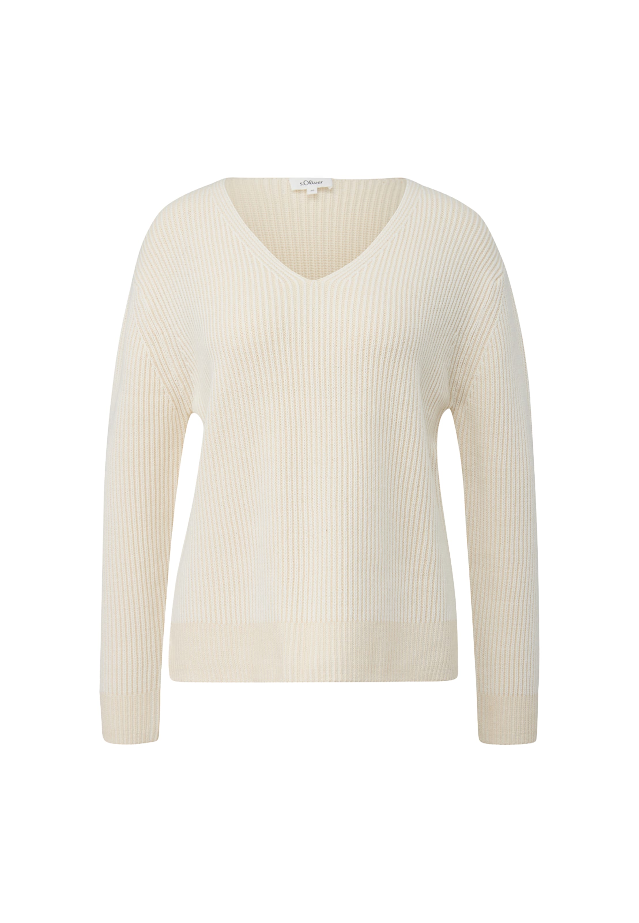 s.Oliver Pullover in Beige: Vorderseite