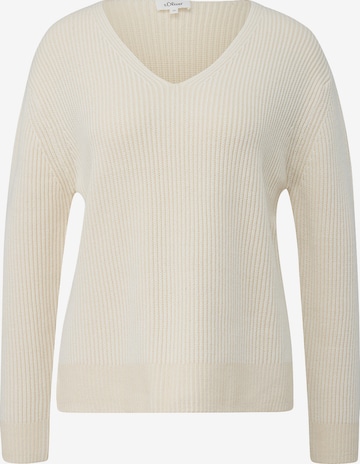 s.Oliver Pullover in Beige: Vorderseite