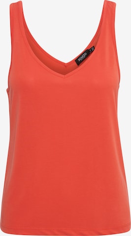 SOAKED IN LUXURY Top 'Columbine' in Red: front