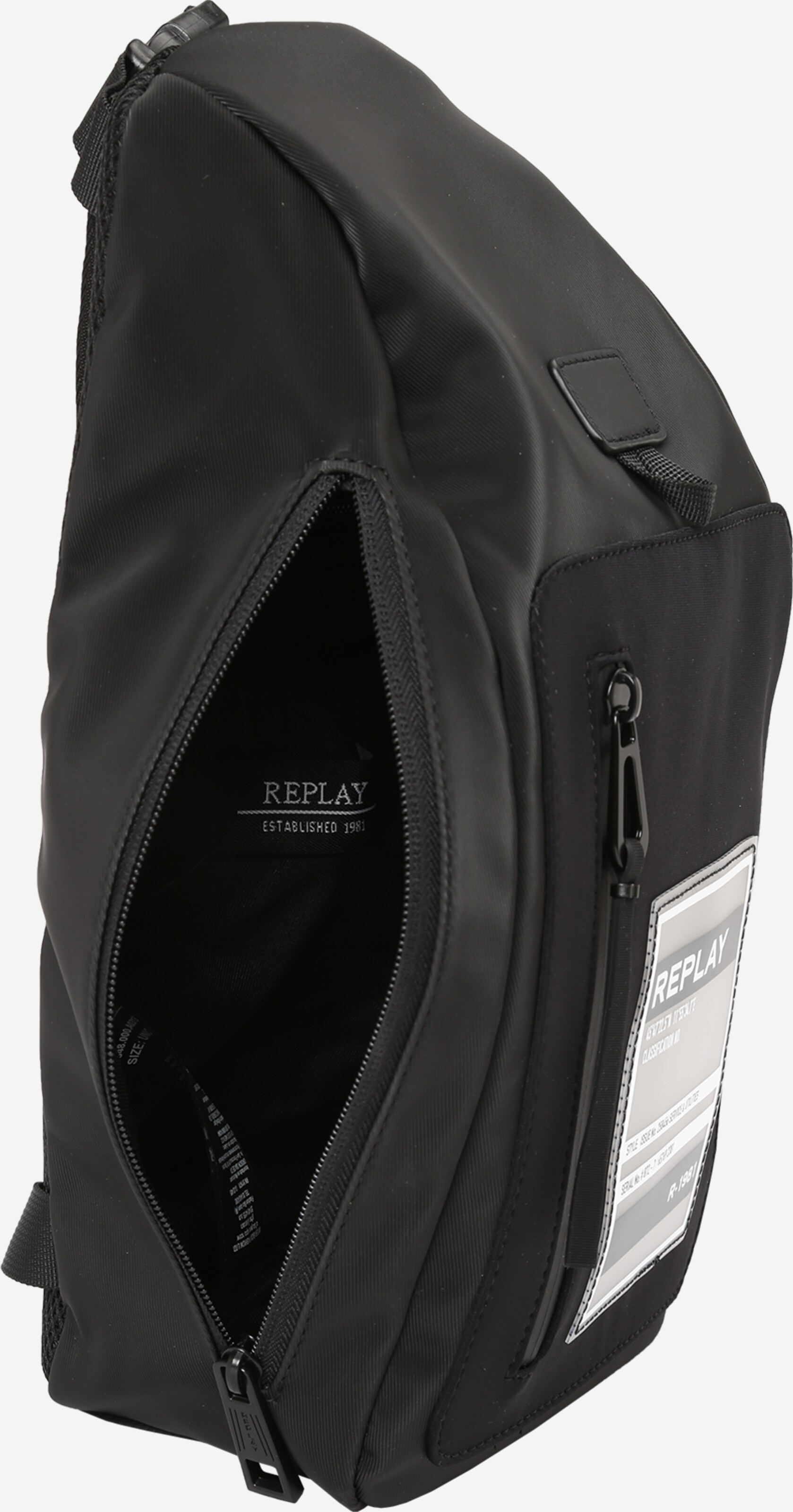 REPLAY Backpack Zaino in Black ABOUT YOU