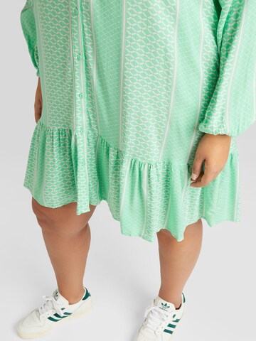 žalia ONLY Carmakoma Palaidinės tipo suknelė 'MARRAKESH'