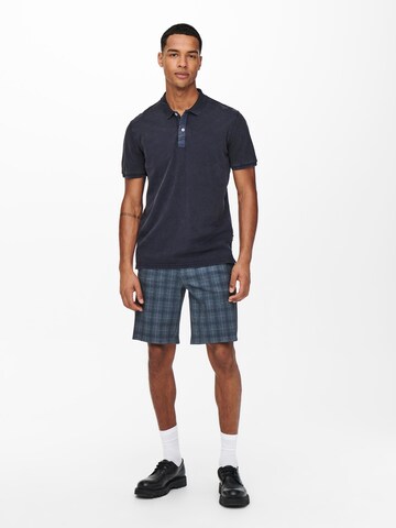 Only & Sons Regular Shorts 'Mark' in Blau