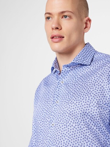 ETERNA Regular fit Button Up Shirt in Blue