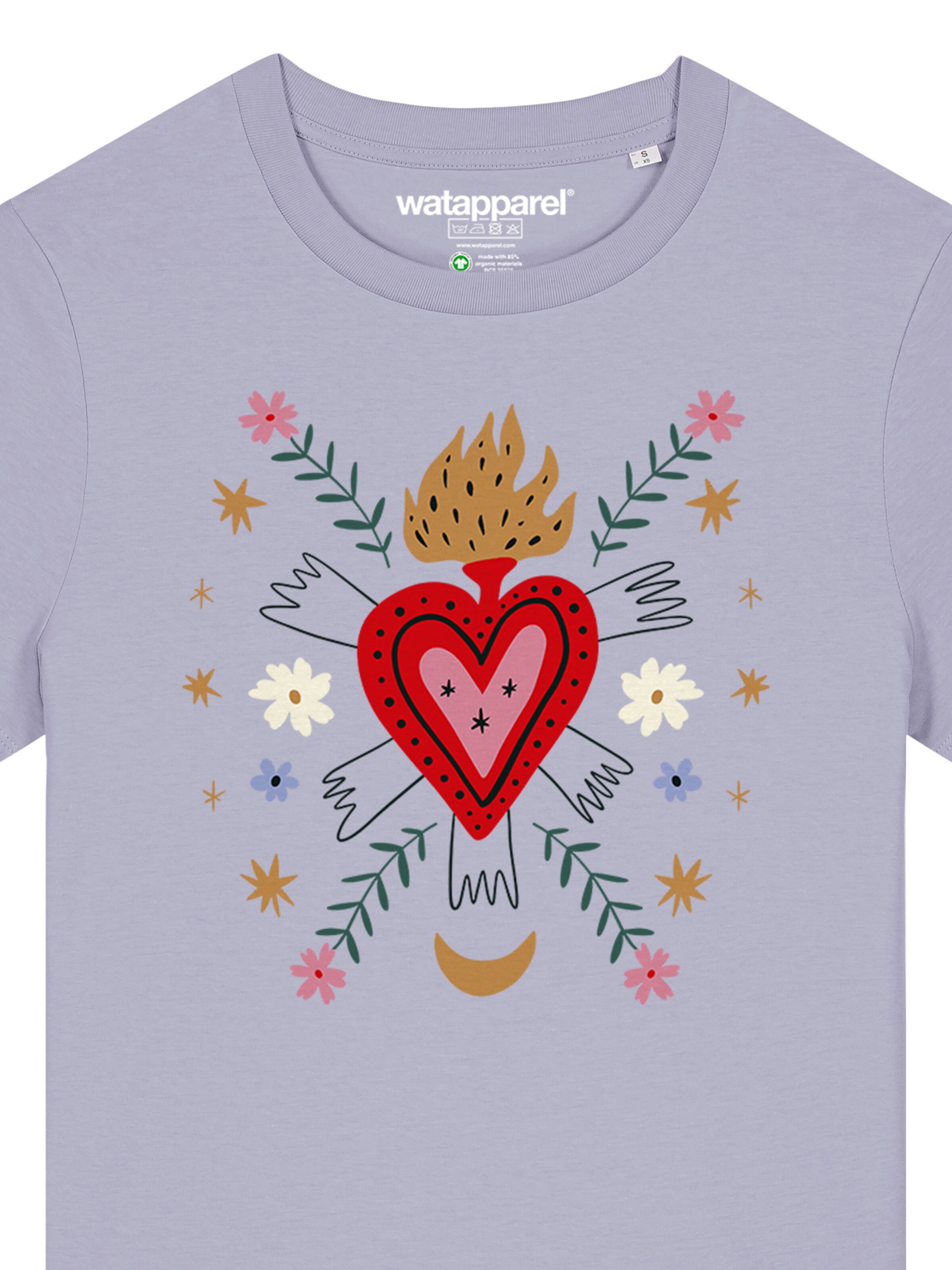 Watapparel Shirt 'Love And Flex' in Purple