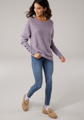 LAURA SCOTT Sweater in Purple