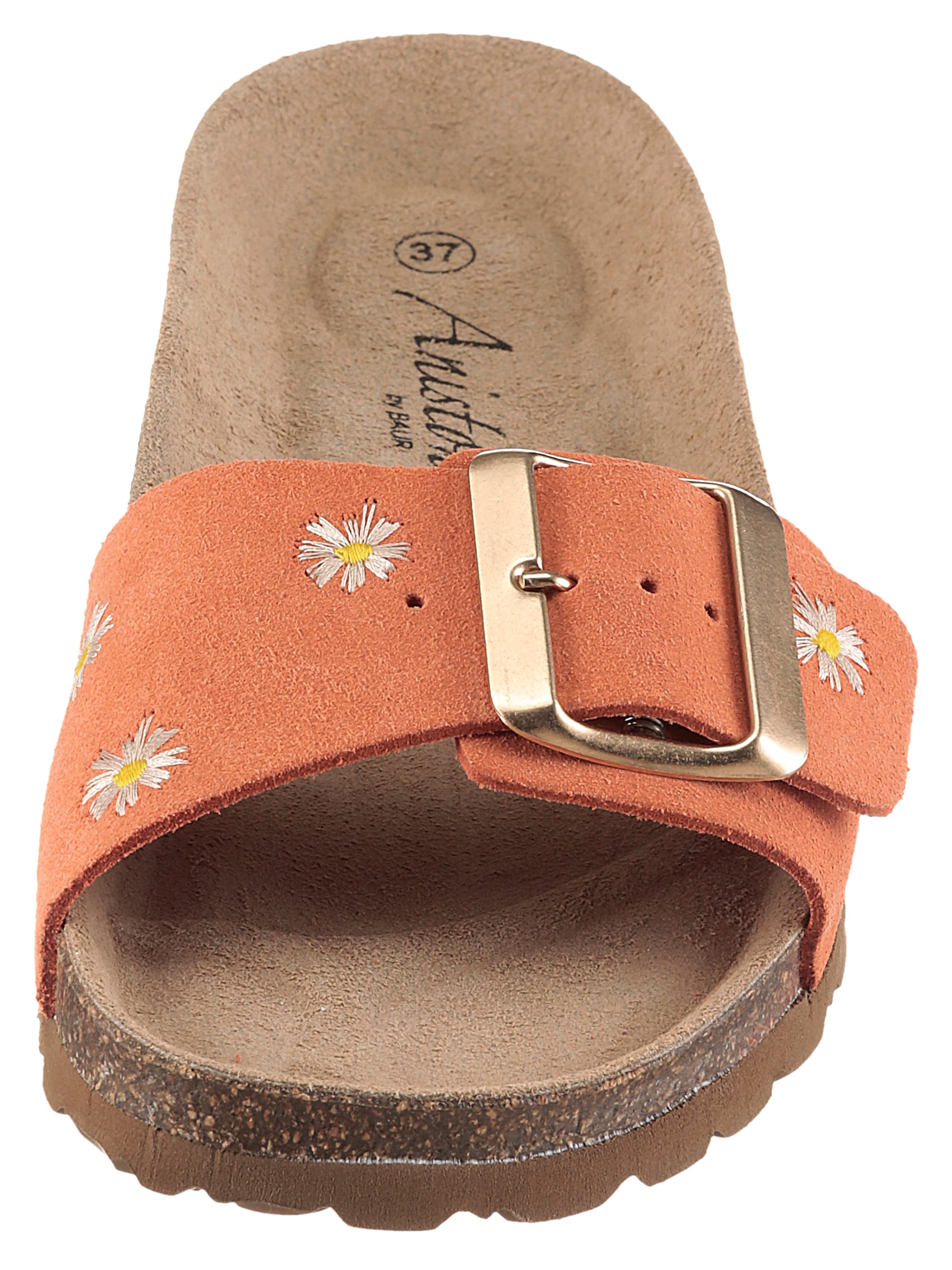 Aniston Mules in Orange