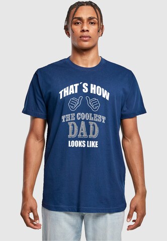 T-Shirt 'Coolest Dad' Merchcode en bleu : devant