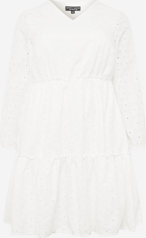 Dorothy Perkins Curve Dress in White: front