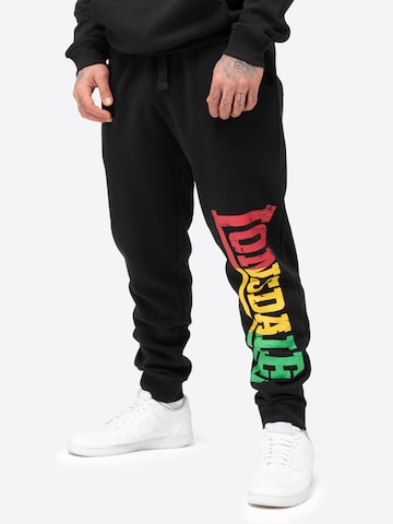 LONSDALE Tapered Broek 'Sounds Two' in Zwart: voorkant