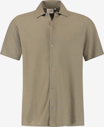 Shiwi - Regular Fit Camisa 'Alec' em verde: frente