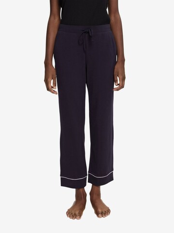 Pantalon de pyjama ESPRIT en bleu : devant