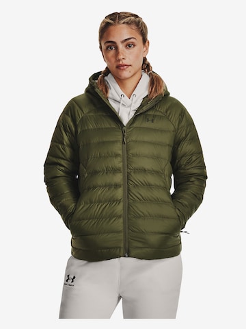 UNDER ARMOUR Performance Jacket 'Armour' in Green: front