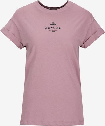 REPLAY Shirt in Roze: voorkant