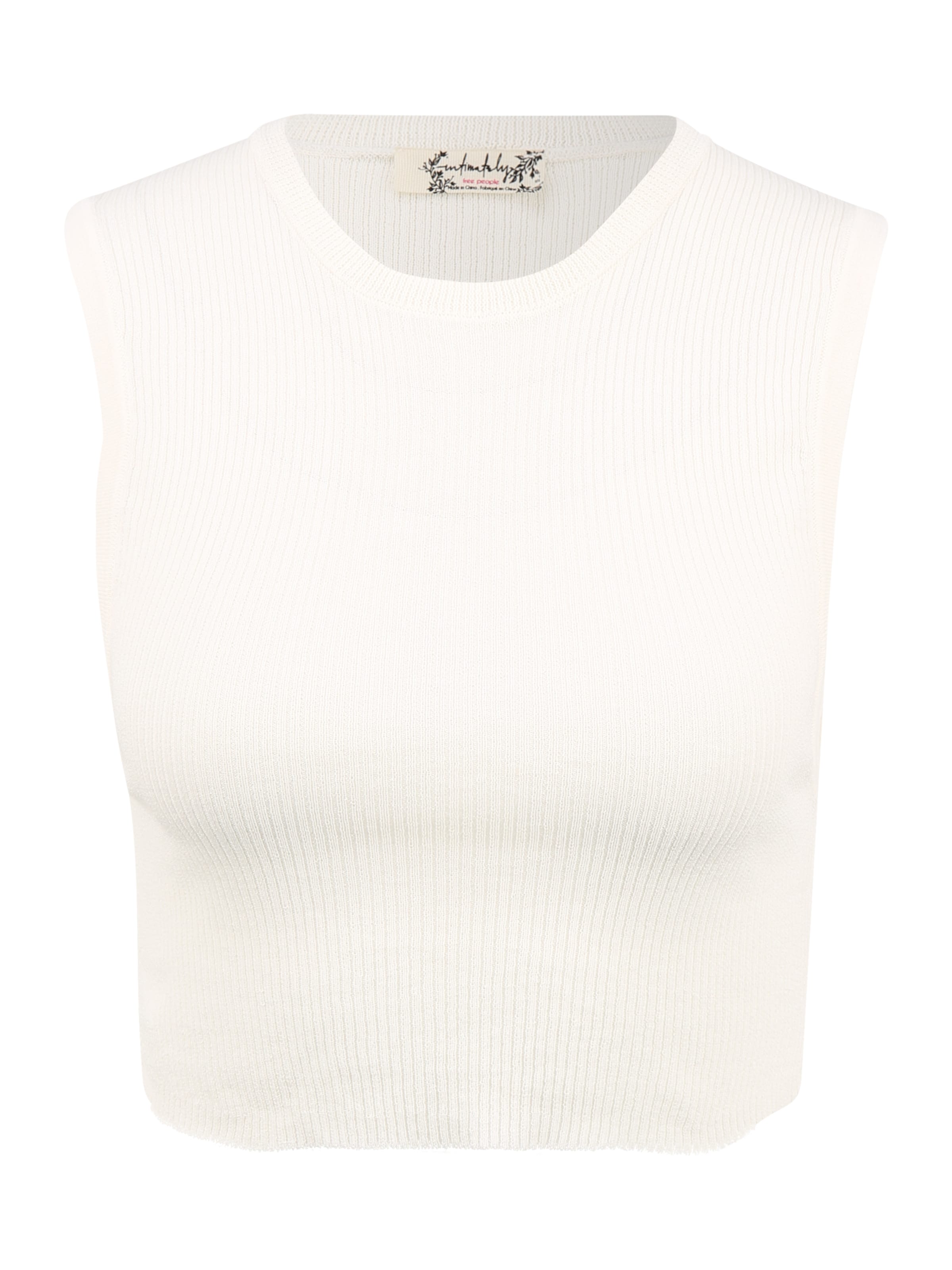 Top 'MUSCLE UP' di Free People in beige: frontale