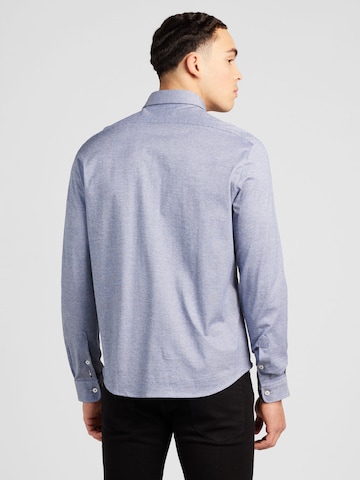 BOSS Black Regular fit Button Up Shirt 'LIAM' in Blue