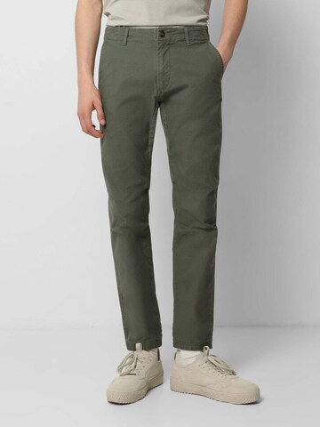 Scalpers Normální Chino kalhoty – zelená: přední strana