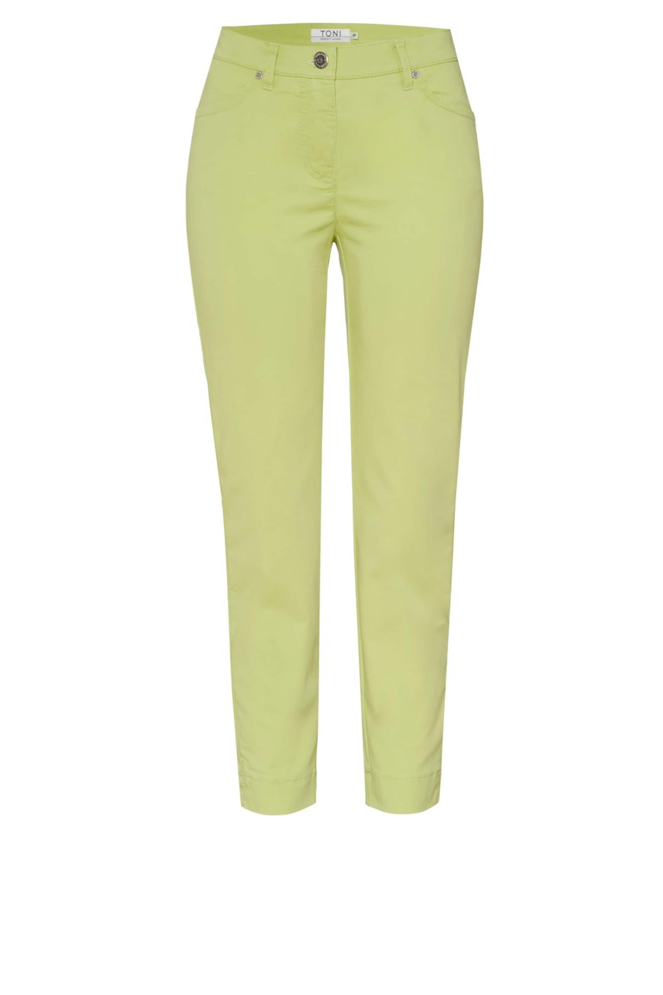 TONI Slim fit Trousers 'Perfect Shape' in Yellow: front