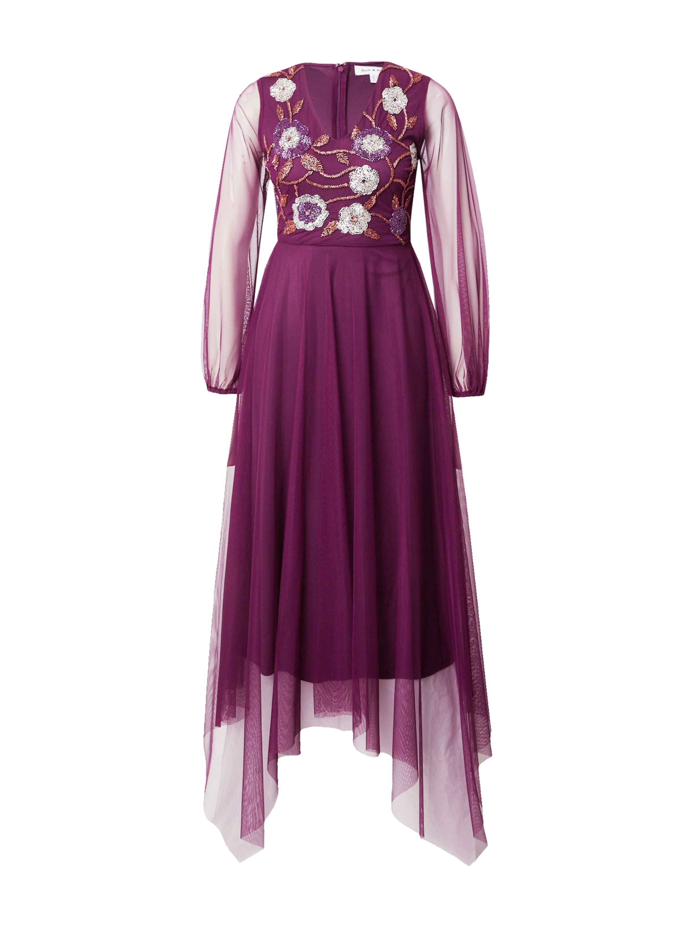 Frock and Frill Вечерна рокля в лилав: отпред