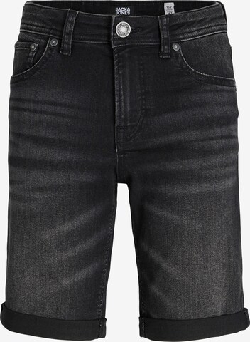 Slimfit Jeans 'Rick' di Jack & Jones Junior in nero: frontale