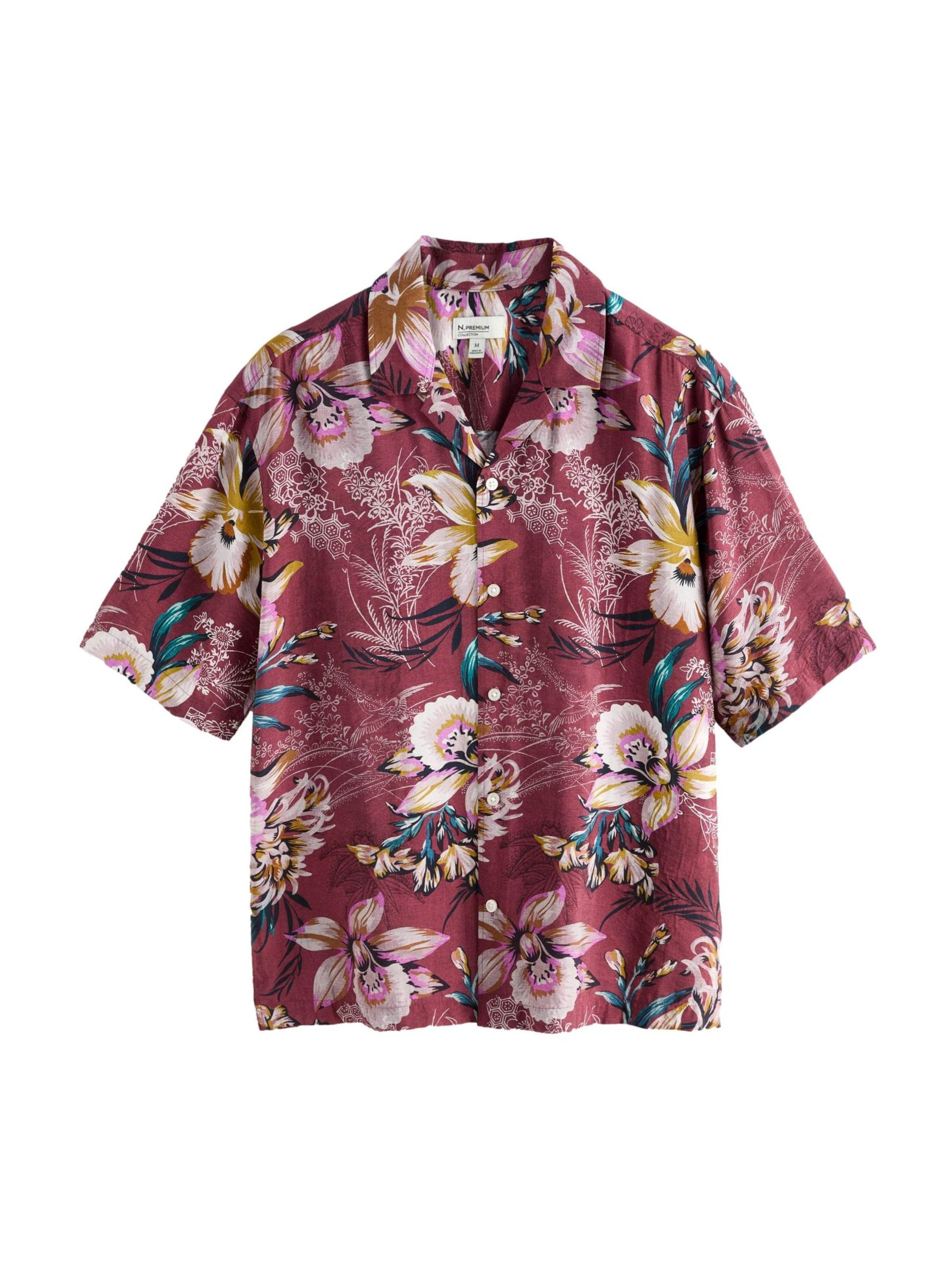 Next - Regular Fit Camisa 'N. Premium' em roxo: frente