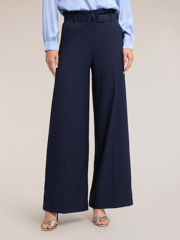 Wide Leg Pantalon MOTIVI en bleu