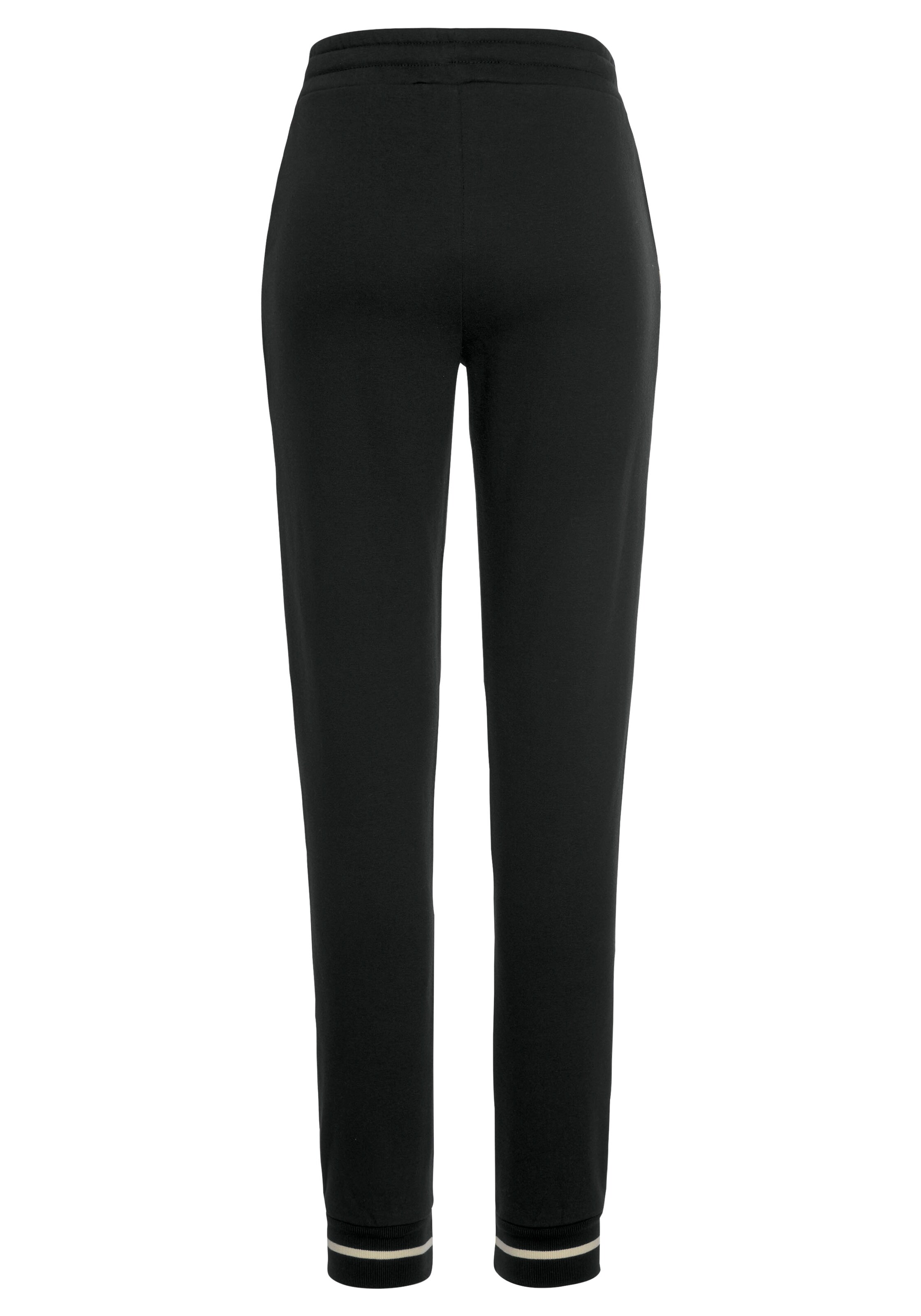 LASCANA Tapered Pants in Black